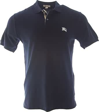 burberry brit men's check placket polo shirt dark navy|BURBERRY Brit Mens Short Sleeve nova Check Placket Polo .